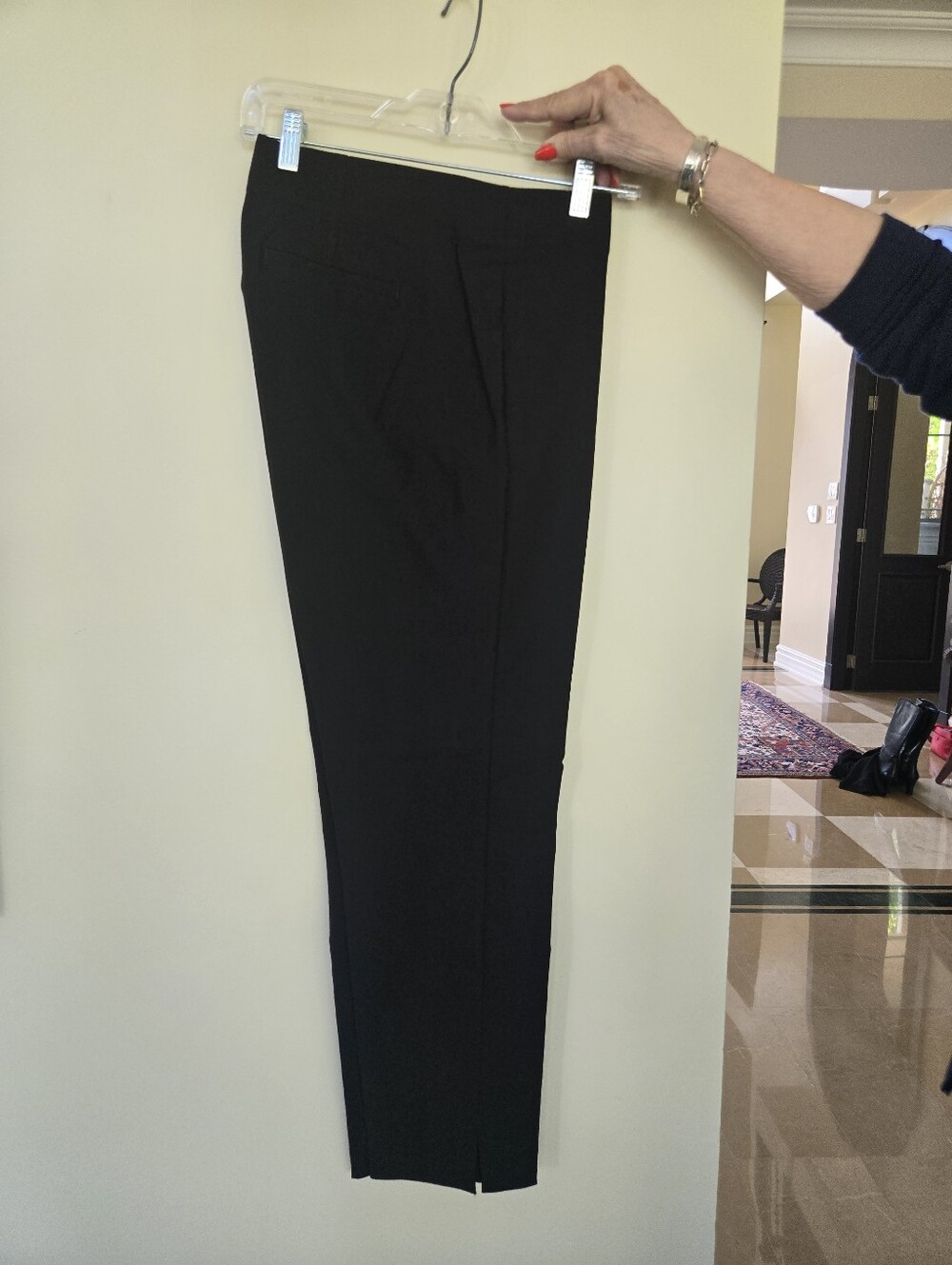 Tribal Black Tapered Dress Pants